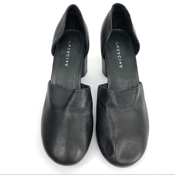 GREY CITY Sarah Column Heel Pump Black 8.5 - Picture 3 of 13